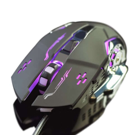 pink led black mouse 